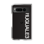 Clear Case for Google Pixel Fold［ 1PIU1UGUALE3 - Logo - White ］