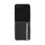 Clear Case for Samsung Galaxy Z Flip5［ 1PIU1UGUALE3 - Logo - White ］