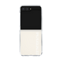 Clear Case for Samsung Galaxy Z Flip5［ 1PIU1UGUALE3 - Logo - White ］