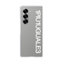 Clear Case for Samsung Galaxy Z Fold6［ 1PIU1UGUALE3 - Logo - White ］