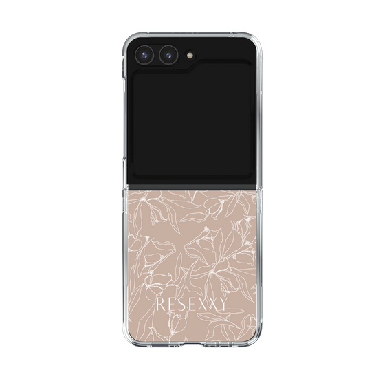 Clear Case［ RESEXXY - Flower - Beige ］
