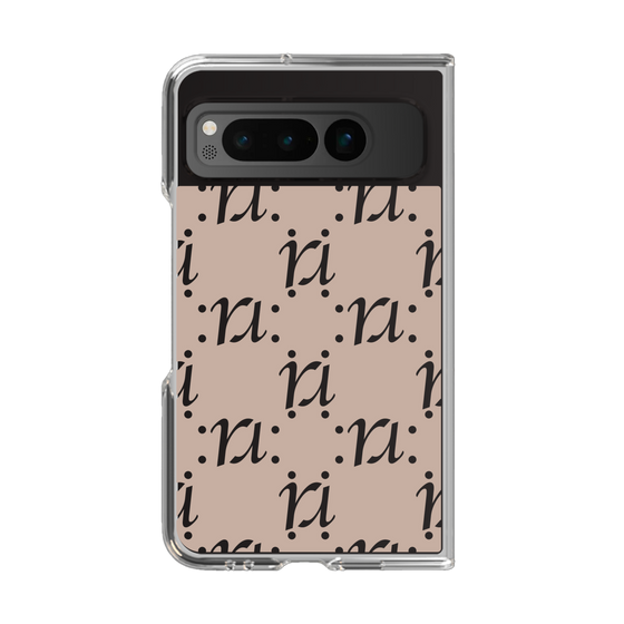 Clear Case［ RESEXXY - Monogram - Beige ］