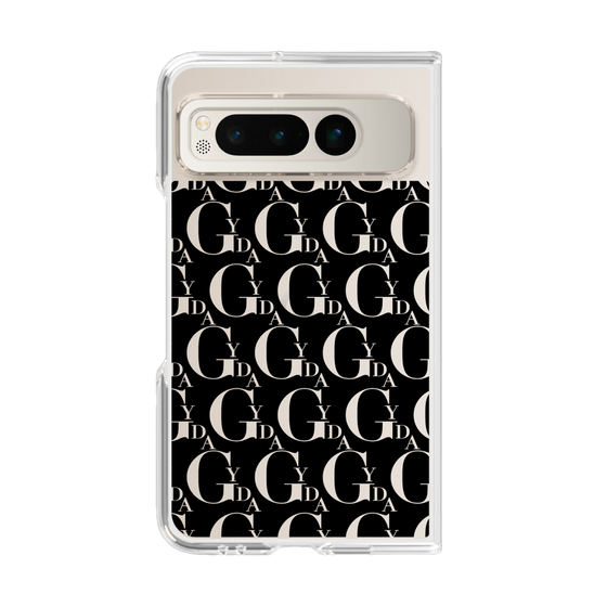 Clear Case［ GYDA - Monogram - Black ］