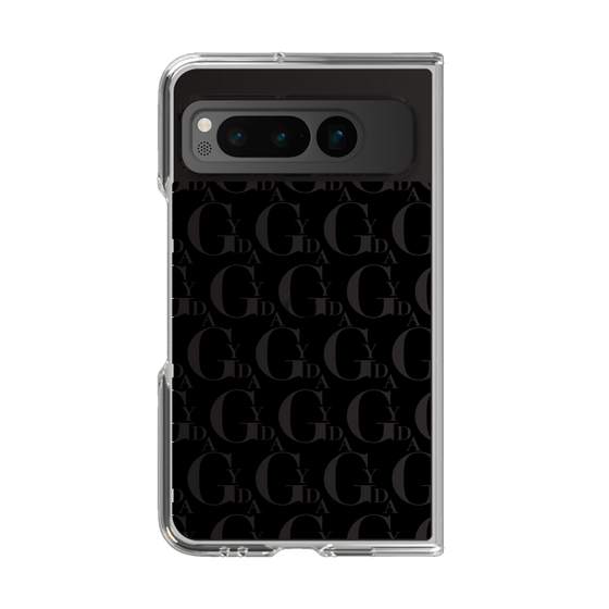 Clear Case［ GYDA - Monogram - Black ］