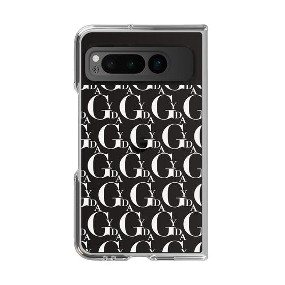 Clear Case［ GYDA - Monogram - White ］