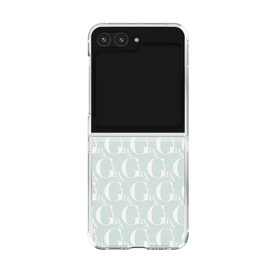 Clear Case［ GYDA - Monogram - White ］