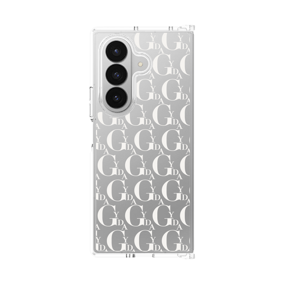 Clear Case［ GYDA - Monogram - White ］