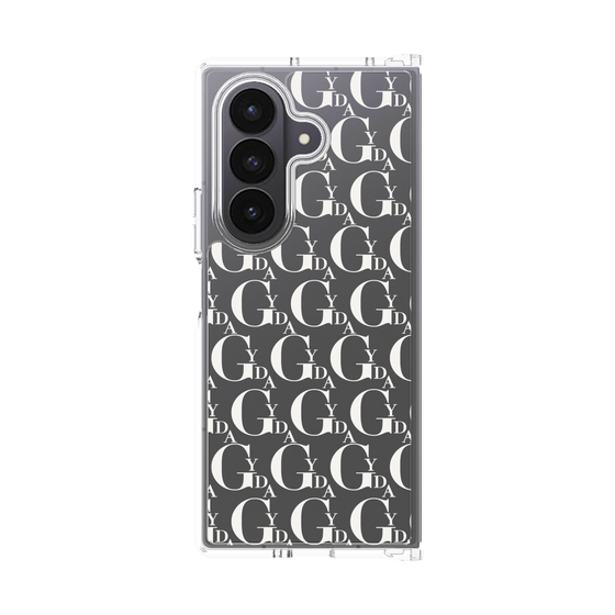 Clear Case［ GYDA - Monogram - White ］