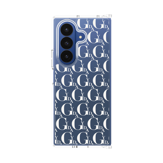 Clear Case［ GYDA - Monogram - White ］