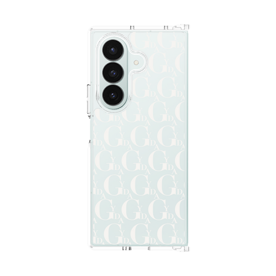 Clear Case［ GYDA - Monogram - White ］