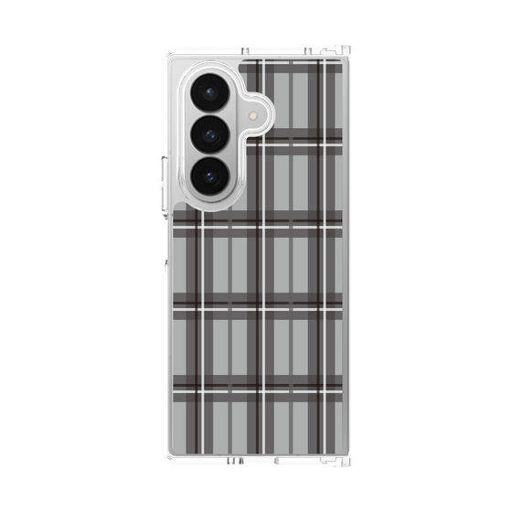 Clear Case［ Tartan Check - Gray ］