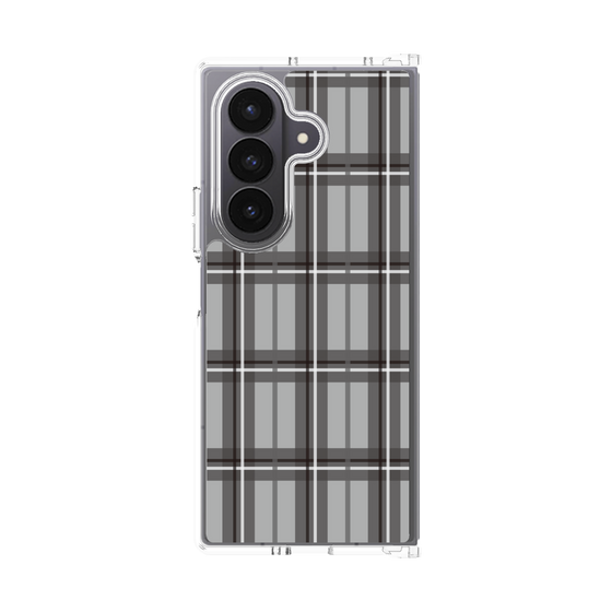 Clear Case［ Tartan Check - Gray ］