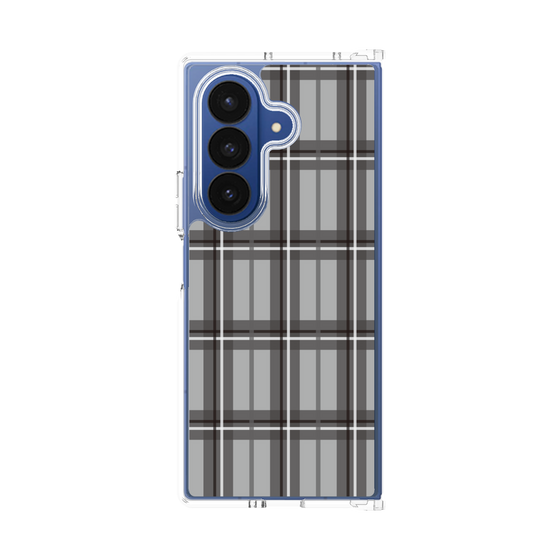 Clear Case［ Tartan Check - Gray ］