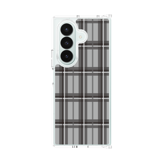 Clear Case［ Tartan Check - Gray ］