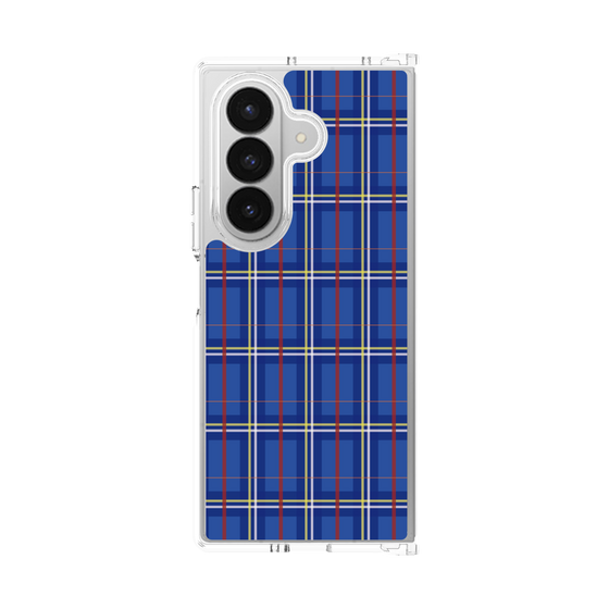 Clear Case［ Tartan Check - Blue ］