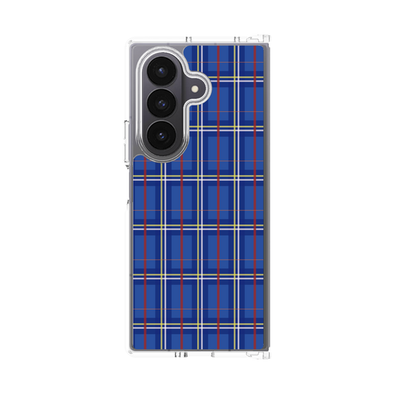 Clear Case［ Tartan Check - Blue ］