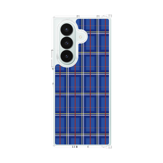 Clear Case［ Tartan Check - Blue ］