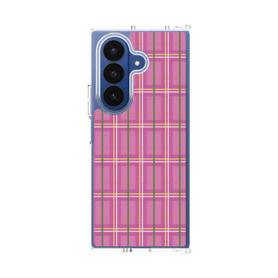 Clear Case［ Tartan Check - Pink ］