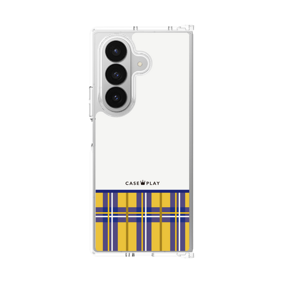 Clear Case［ CASEPLAY Tartan Check - Yellow ］