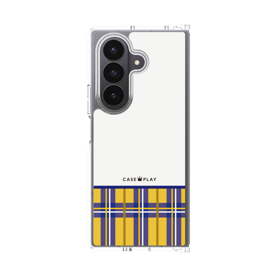 Clear Case［ CASEPLAY Tartan Check - Yellow ］