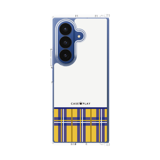 Clear Case［ CASEPLAY Tartan Check - Yellow ］