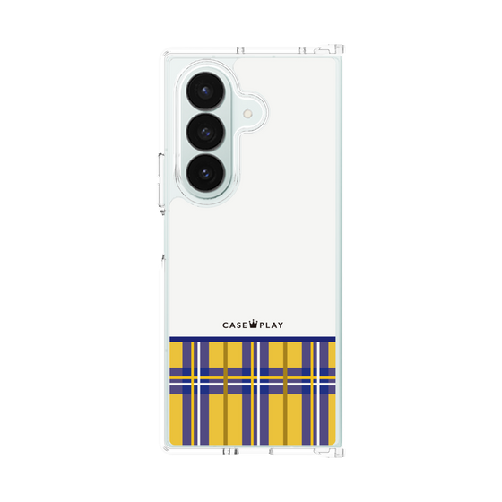 Clear Case［ CASEPLAY Tartan Check - Yellow ］