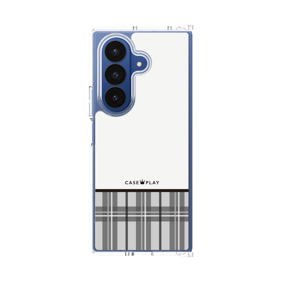 Clear Case［ CASEPLAY Tartan Check - Gray ］