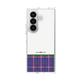 Clear Case［ CASEPLAY Tartan Check - Purple ］