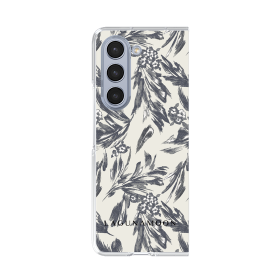Clear Case［ LAGUNAMOON - BotanicalJacquard - White×Black ］