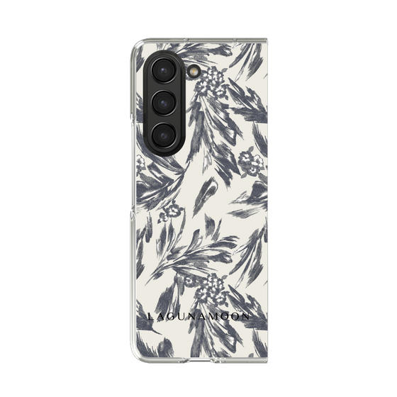 Clear Case［ LAGUNAMOON - BotanicalJacquard - White×Black ］