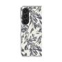 Clear Case［ LAGUNAMOON - BotanicalJacquard - White×Black ］