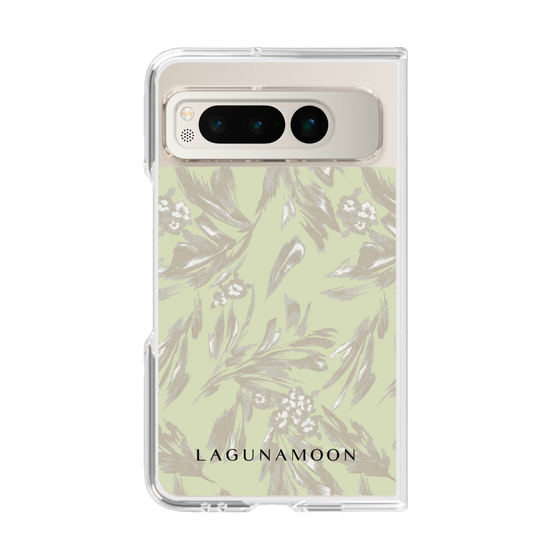 Clear Case［ LAGUNAMOON - BotanicalJacquard - White×Beige ］