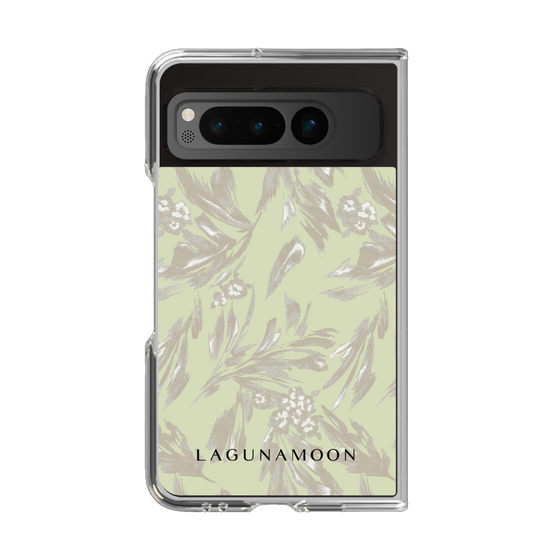 Clear Case［ LAGUNAMOON - BotanicalJacquard - White×Beige ］