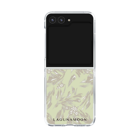 Clear Case［ LAGUNAMOON - BotanicalJacquard - White×Beige ］