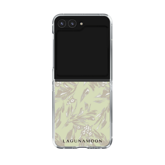 Clear Case［ LAGUNAMOON - BotanicalJacquard - White×Beige ］