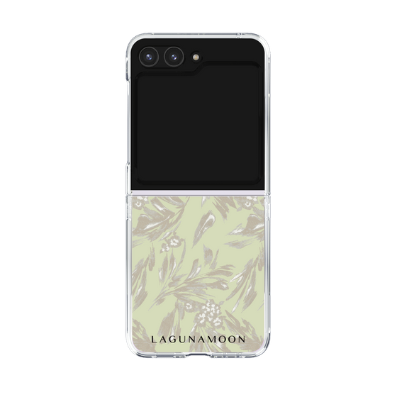 Clear Case［ LAGUNAMOON - BotanicalJacquard - White×Beige ］