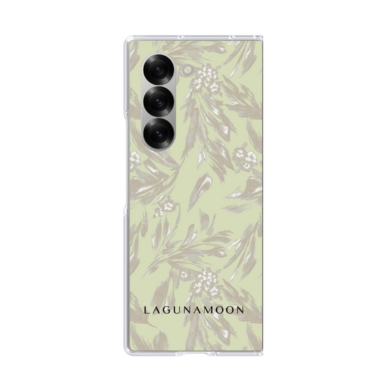 Clear Case［ LAGUNAMOON - BotanicalJacquard - White×Beige ］