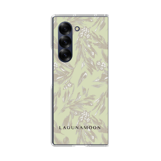Clear Case［ LAGUNAMOON - BotanicalJacquard - White×Beige ］