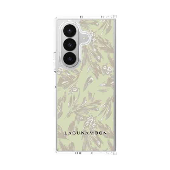 Clear Case［ LAGUNAMOON - BotanicalJacquard - White×Beige ］