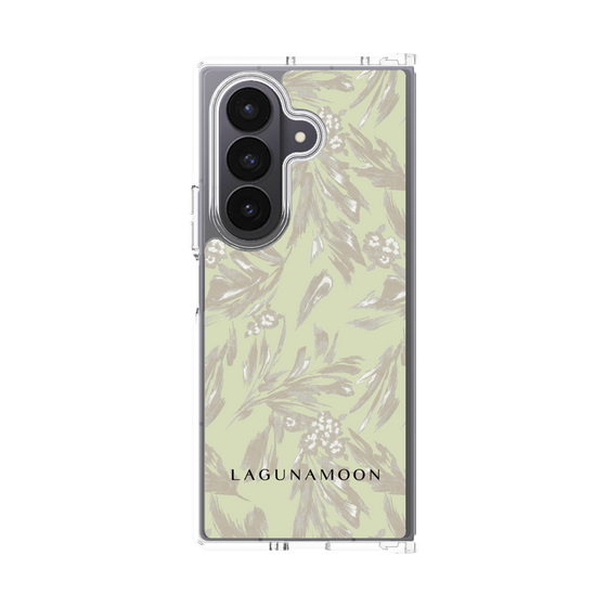 Clear Case［ LAGUNAMOON - BotanicalJacquard - White×Beige ］