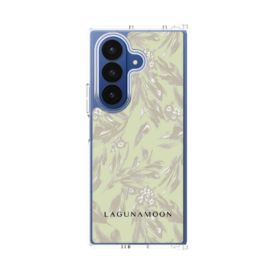 Clear Case［ LAGUNAMOON - BotanicalJacquard - White×Beige ］