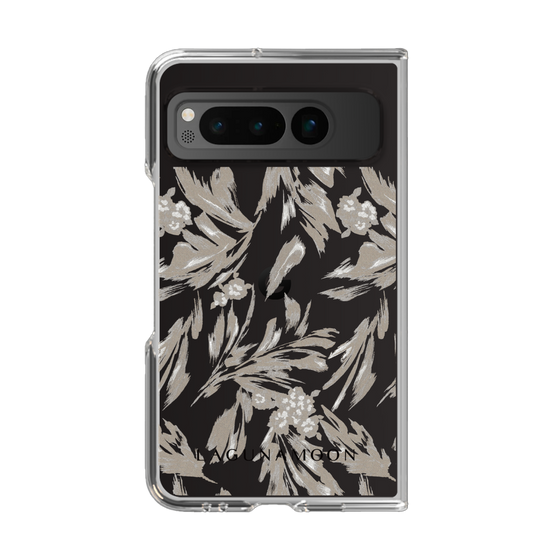 Clear Case［ LAGUNAMOON - BotanicalJacquard - Clear×Beige ］