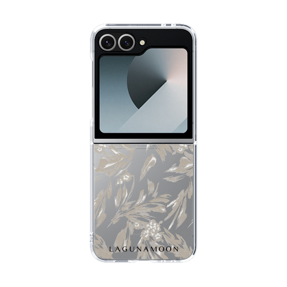 Clear Case［ LAGUNAMOON - BotanicalJacquard - Clear×Beige ］