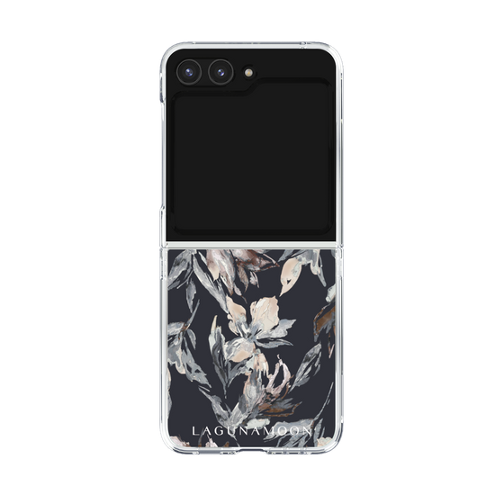 Clear Case［ LAGUNAMOON - NuanceFlower - Navy ］