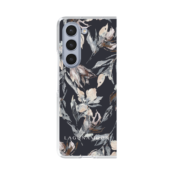 Clear Case［ LAGUNAMOON - NuanceFlower - Navy ］