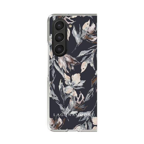 Clear Case［ LAGUNAMOON - NuanceFlower - Navy ］