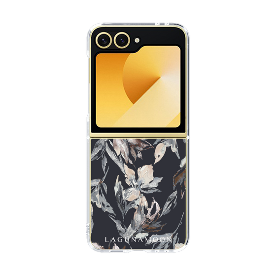 Clear Case［ LAGUNAMOON - NuanceFlower - Navy ］