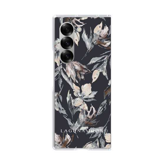 Clear Case［ LAGUNAMOON - NuanceFlower - Navy ］
