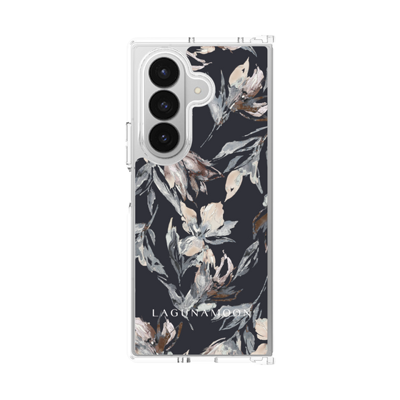 Clear Case［ LAGUNAMOON - NuanceFlower - Navy ］
