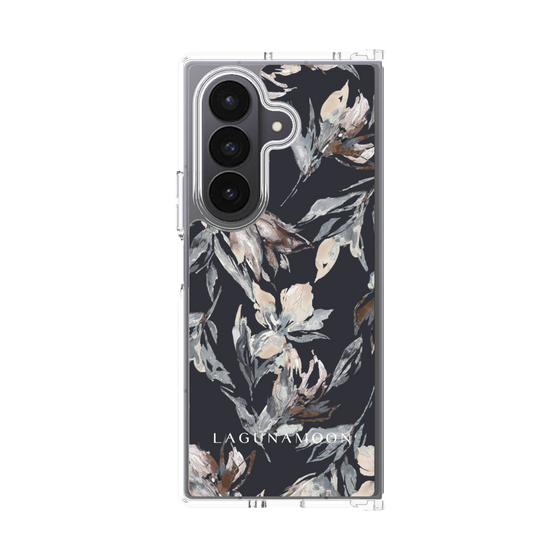 Clear Case［ LAGUNAMOON - NuanceFlower - Navy ］
